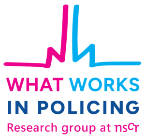 Logo of research group of NSCR What Works in Policing - Evidence-based Policing