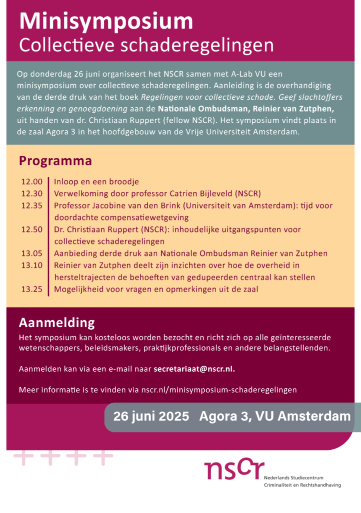 Flyer minisymposium collectieve schaderegelingen